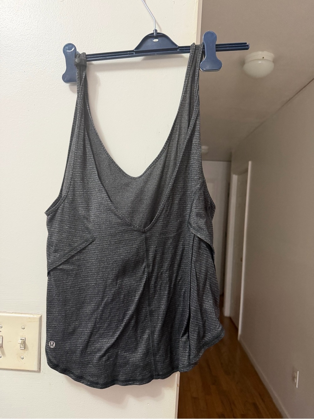 lululemon athletica Charcoal Gray Scoop-Back Tank